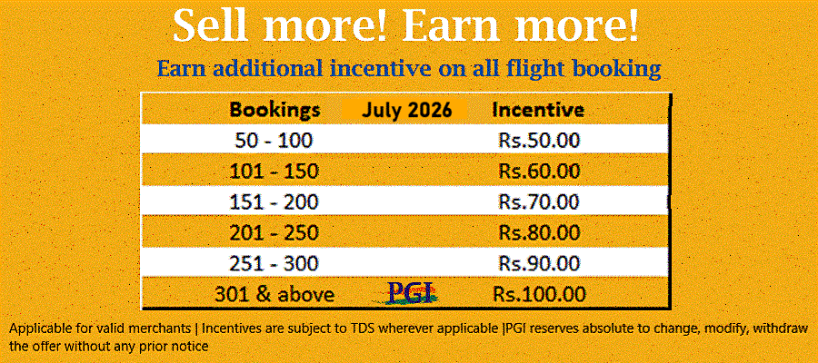 Flight incentive July 2026