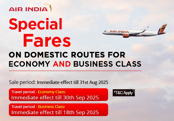 Airindia special fare